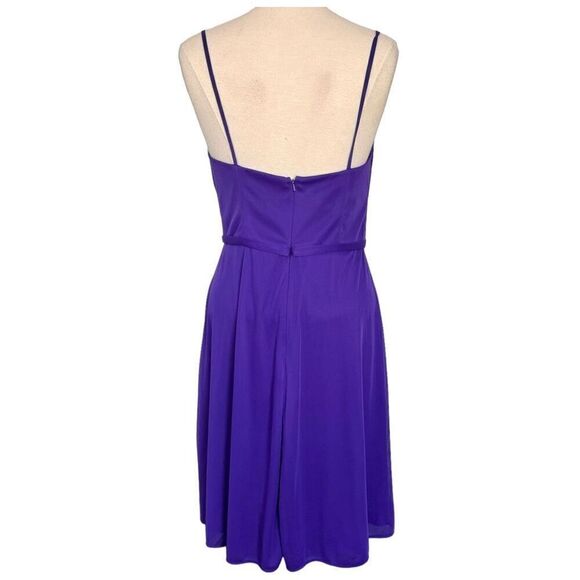 David’s Bridal Mesh Spaghetti Strap Short Dress V-Neckline Regency Size 10 W1094 - Picture 3 of 6